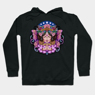 Wild Spirit Lotus Flower - Boho Goddess Hoodie